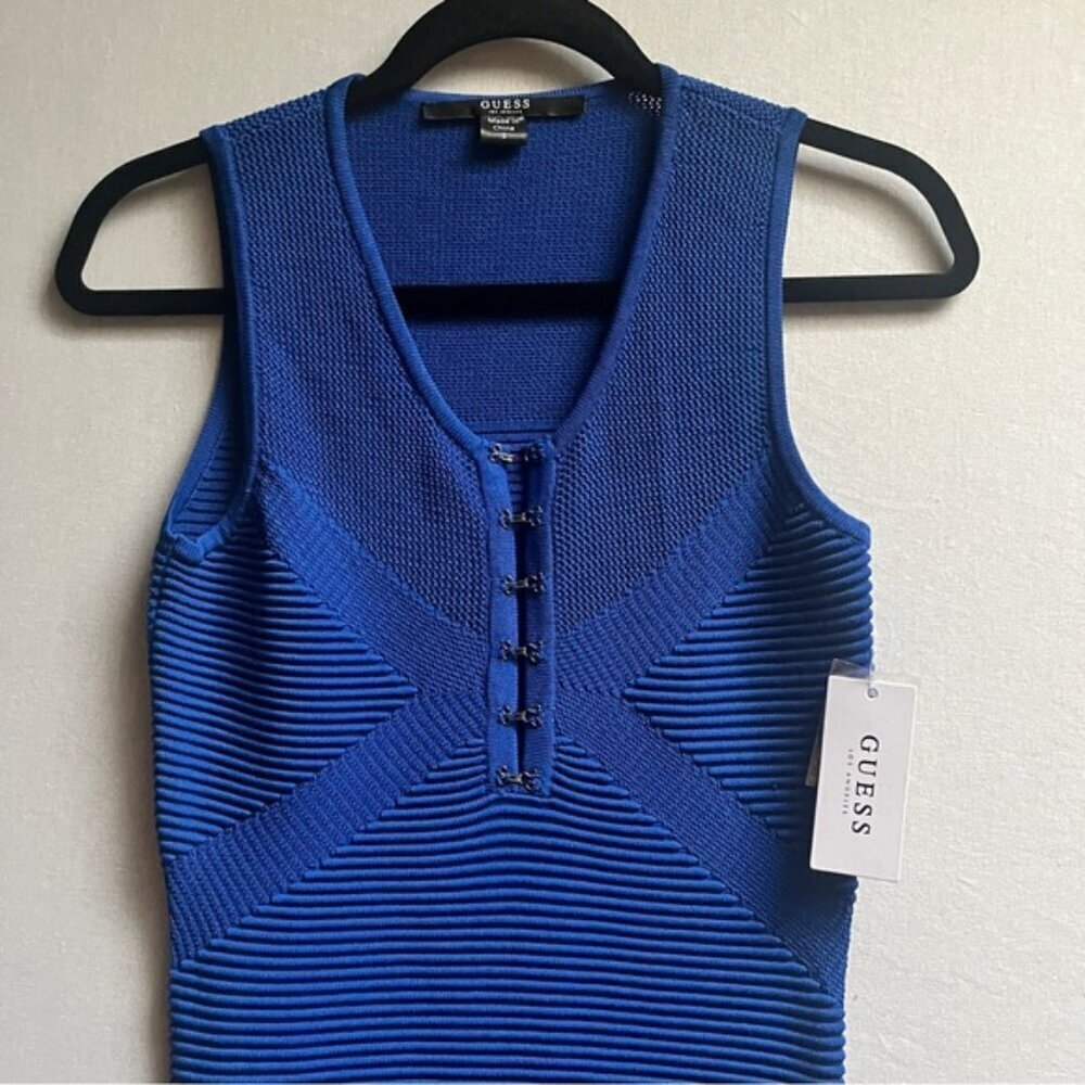 NWT Guess Angelina Ottoman Stitch Knit Bodycon Dress S - Picture 6 of 12